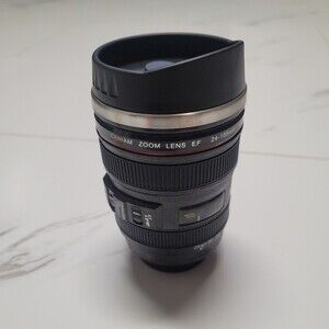small camera lens coffee cup mug